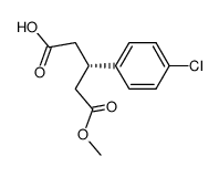 (S)-3-(4-chlorophenyl)-glutaric acid monomethyl ester结构式