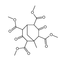 Tetramethyl 1-Methyl-3,7-dioxobicyclo(3.3.1)nonane-2,4,6,8-tetracarboxylate结构式
