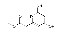 2-amino-1,6-dihydro-6-oxo-4-Pyrimidineacetic acid,methyl ester结构式