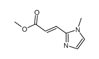 (E)-3-(1-Methyl-1H-imidazol-2-yl)-acrylic acid methyl ester结构式
