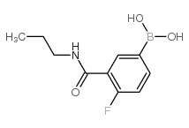 4-FLUORO-3-(N-PROPYLCARBAMOYL)BENZENEBORONIC ACID Structure