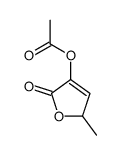 (2-methyl-5-oxo-2H-furan-4-yl) acetate结构式