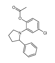4-chloro-2-(2-phenyl-1-pyrrolidinyl)phenol acetate结构式