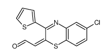 2-(6-chloro-3-thiophen-2-yl-1,4-benzothiazin-2-ylidene)acetaldehyde Structure
