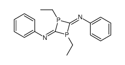 1,3-diethyl-N2,N4-diphenyl-1,3-diphosphetane-2,4-diimine结构式