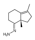 (S)-(1,3a-dimethyl-2,3,3a,5,6,7-hexahydro-4H-inden-4-ylidene)hydrazine结构式