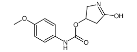(5-oxopyrrolidin-3-yl) N-(4-methoxyphenyl)carbamate结构式