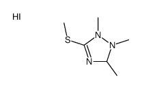 1,2,3-trimethyl-5-methylsulfanyl-1,3-dihydro-1,2,4-triazol-1-ium,iodide结构式