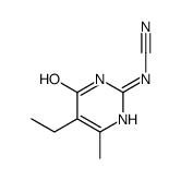 (5-ethyl-6-methyl-4-oxo-1H-pyrimidin-2-yl)cyanamide Structure