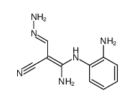 3-amino-3-(o-aminoanilino)-2-cyano-2-propenal hydrazone结构式