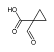 1-formylcyclopropane-1-carboxylic acid结构式