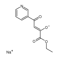 (Z)-1-ethoxycarbonyl-3-oxo-3-pyridin-3-yl-propen-1-olate picture