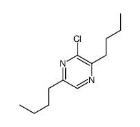 2,5-dibutyl-3-chloropyrazine结构式