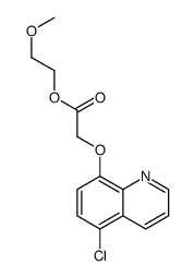 2-methoxyethyl 2-(5-chloroquinolin-8-yl)oxyacetate结构式