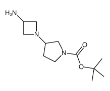 tert-butyl 3-(3-aminoazetidin-1-yl)pyrrolidine-1-carboxylate Structure