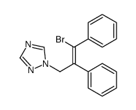 1-(3-bromo-2,3-diphenylprop-2-enyl)-1,2,4-triazole Structure