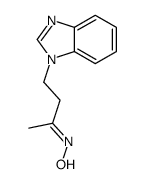 N-[4-(benzimidazol-1-yl)butan-2-ylidene]hydroxylamine结构式