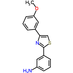 3-[4-(3-METHOXY-PHENYL)-THIAZOL-2-YL]-PHENYLAMINE structure