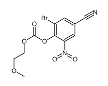 (2-bromo-4-cyano-6-nitrophenyl) 2-methoxyethyl carbonate结构式