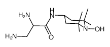 N-(2,2,6,6-tetramethyl-1-oxy-4-piperidinyl)-2,3-diaminopropionamide结构式