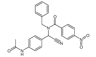 N-[(4-Acetylamino-phenyl)-cyano-methyl]-N-benzyl-4-nitro-benzamide Structure