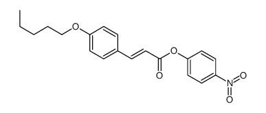 (4-nitrophenyl) 3-(4-pentoxyphenyl)prop-2-enoate结构式