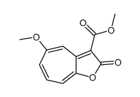 5-methoxy-3-methoxycarbonyl-2H-cycloheptafuran-2-one Structure