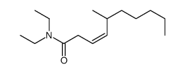 N,N-diethyl-5-methyldec-3-enamide Structure