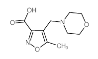 5-甲基-4-(4-吗啉甲基)-3-异噁唑羧酸结构式