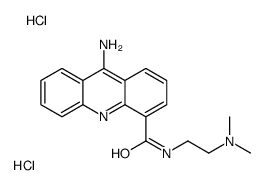 9-amino-N-[2-(dimethylamino)ethyl]acridine-4-carboxamide,dihydrochloride Structure