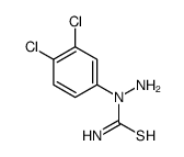 1-amino-1-(3,4-dichlorophenyl)thiourea结构式