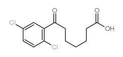 7-(2,5-dichlorophenyl)-7-oxoheptanoic acid结构式