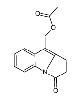 (1-oxo-2,3-dihydropyrrolo[1,2-a]indol-4-yl)methyl acetate结构式