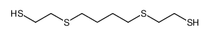 Ethanethiol, 2,2'-[1,4-butanediylbis(thio)]bis- structure
