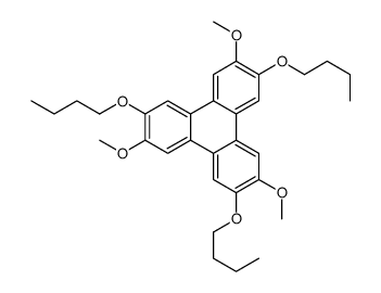 2,6,10-tributoxy-3,7,11-trimethoxytriphenylene结构式