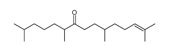 2,6,10,14-tetramethylpentadec-13-en-7-one结构式