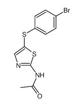 N-[5-(4-bromo-phenylsulfanyl)-thiazol-2-yl]-acetamide Structure