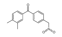 (3,4-dimethylphenyl)-[4-(nitromethyl)phenyl]methanone结构式