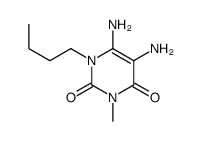 5,6-diamino-1-butyl-3-methylpyrimidine-2,4-dione Structure