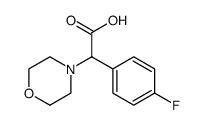 4-Morpholineacetic acid, α-(4-fluorophenyl) Structure