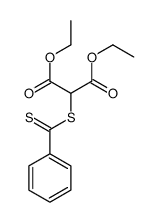 diethyl 2-(benzenecarbonothioylsulfanyl)propanedioate Structure