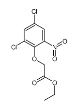 ethyl 2-(2,4-dichloro-6-nitrophenoxy)acetate结构式