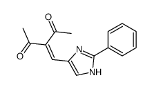 3-[(2-phenyl-1H-imidazol-5-yl)methylidene]pentane-2,4-dione Structure