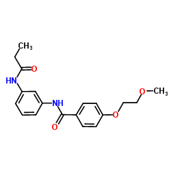 4-(2-Methoxyethoxy)-N-[3-(propionylamino)phenyl]benzamide结构式