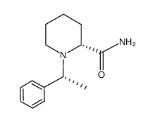 (2R,1'R)-1-(1'-phenylethyl)piperidine-2-carboxamide结构式