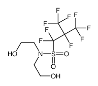 1,1,2,3,3,3-hexafluoro-N,N-bis(2-hydroxyethyl)-2-(trifluoromethyl)propane-1-sulfonamide结构式