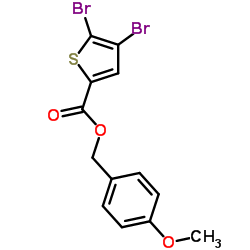 4-Methoxybenzyl 4,5-dibromo-2-thiophenecarboxylate Structure