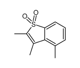 2,3,4-trimethyl-1-benzothiophene 1,1-dioxide Structure
