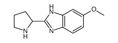 6-methoxy-2-pyrrolidin-2-yl-1H-benzimidazole结构式