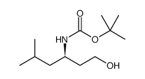Carbamic acid, N-[(1R)-1-(2-hydroxyethyl)-3-methylbutyl]-, 1,1-dimethylethyl ester结构式